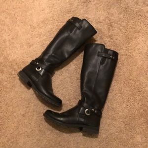 Black Natural Soul knee high boots. Size 8 womens.